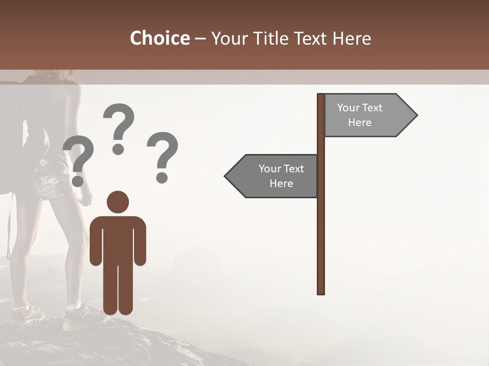 Cross Country Sport Mountain PowerPoint Template