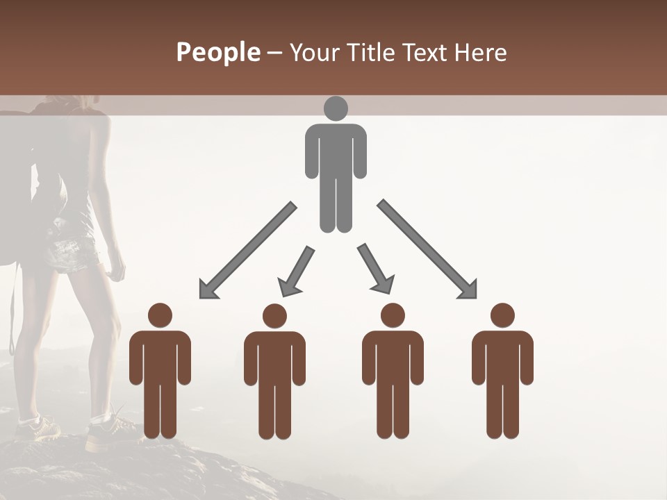 Cross Country Sport Mountain PowerPoint Template