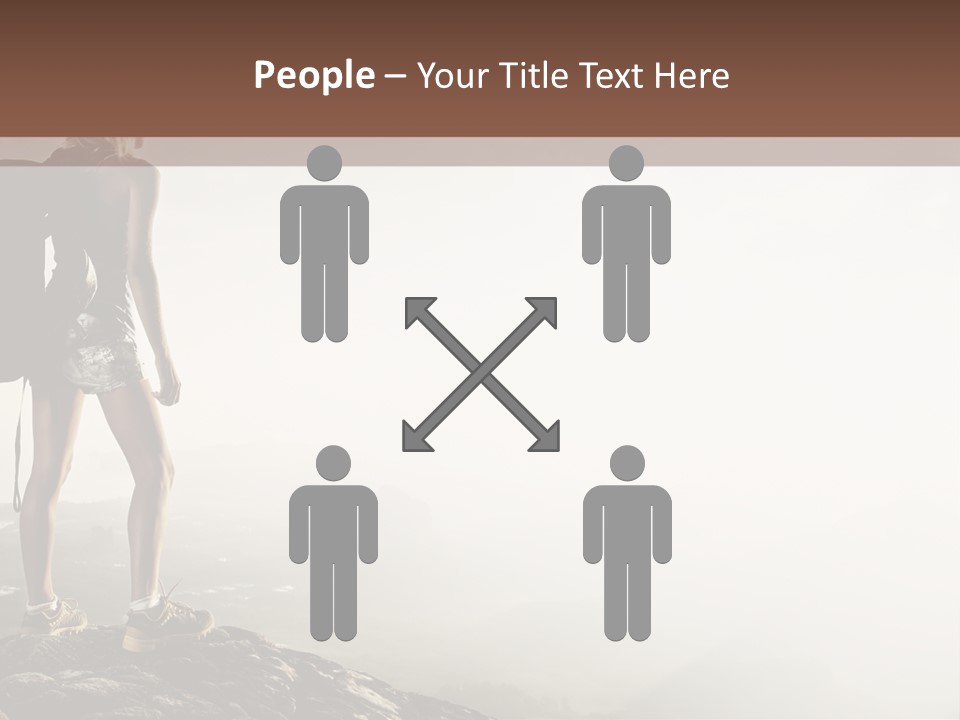 Cross Country Sport Mountain PowerPoint Template