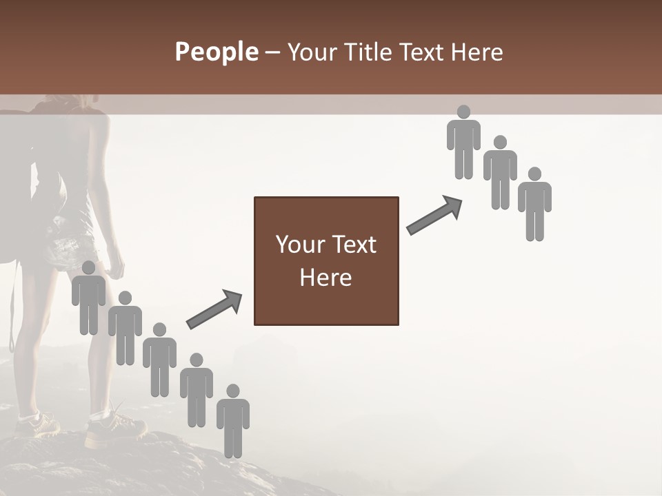 Cross Country Sport Mountain PowerPoint Template