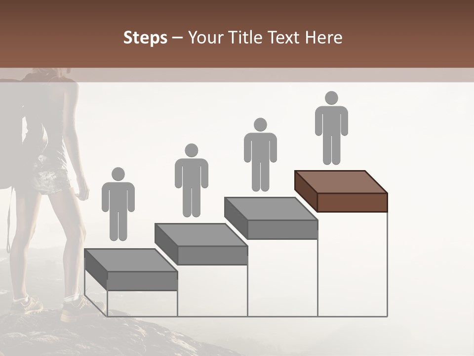 Cross Country Sport Mountain PowerPoint Template