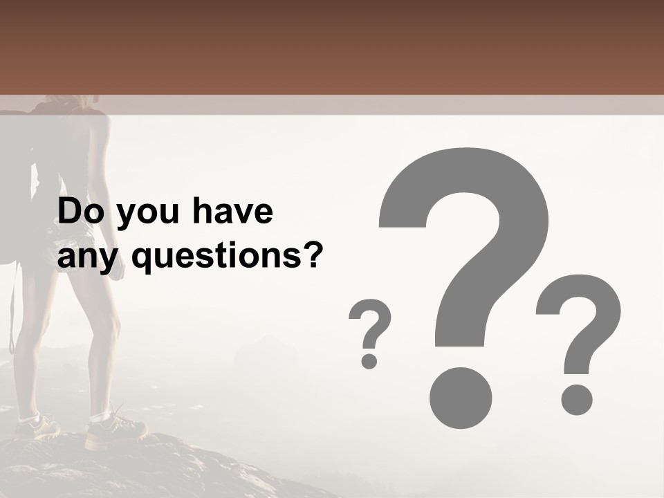 Cross Country Sport Mountain PowerPoint Template