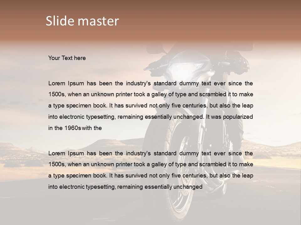 Tour America Male PowerPoint Template