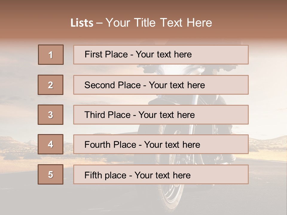 Tour America Male PowerPoint Template