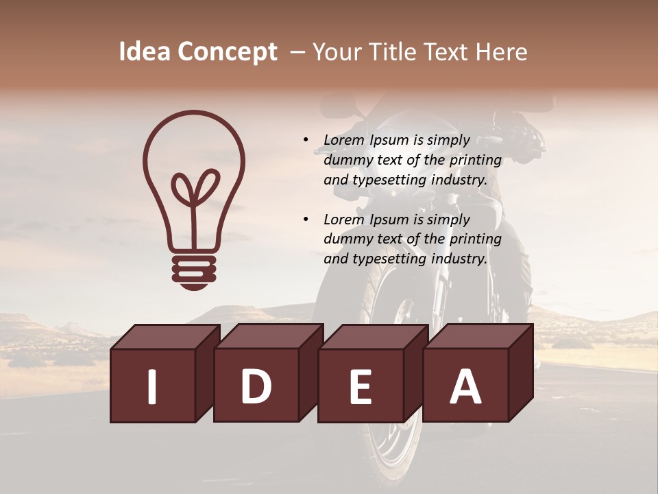 Tour America Male PowerPoint Template