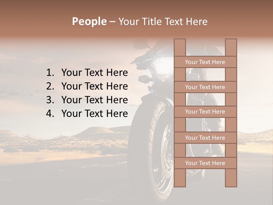 Tour America Male PowerPoint Template