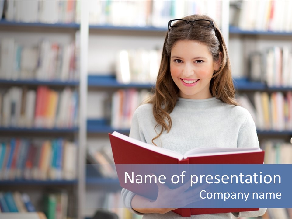 Color Student Literature PowerPoint Template