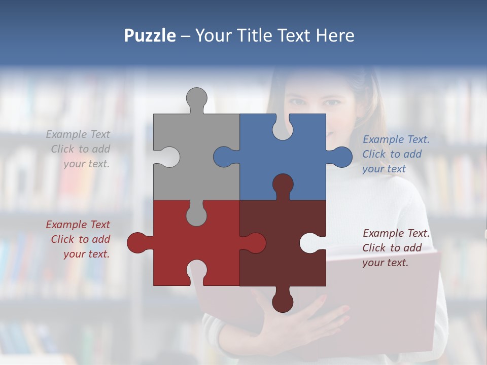 Color Student Literature PowerPoint Template