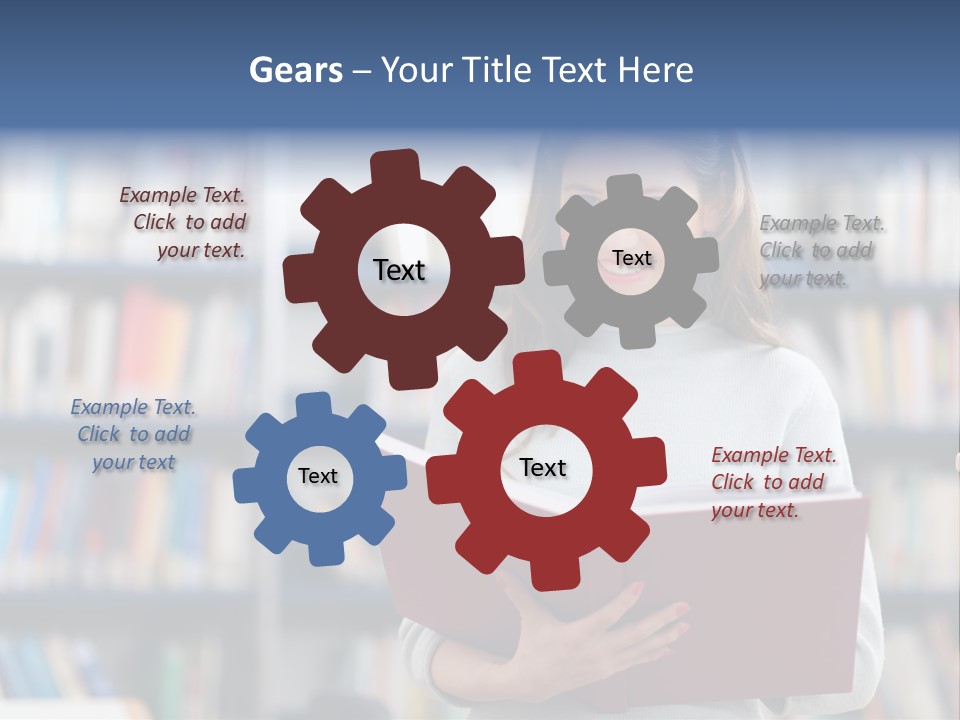 Color Student Literature PowerPoint Template