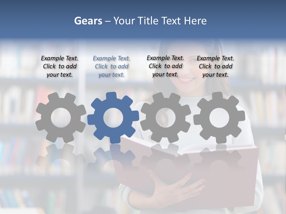 Color Student Literature PowerPoint Template