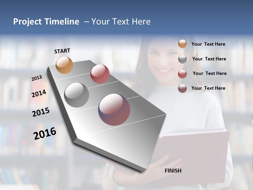 Color Student Literature PowerPoint Template