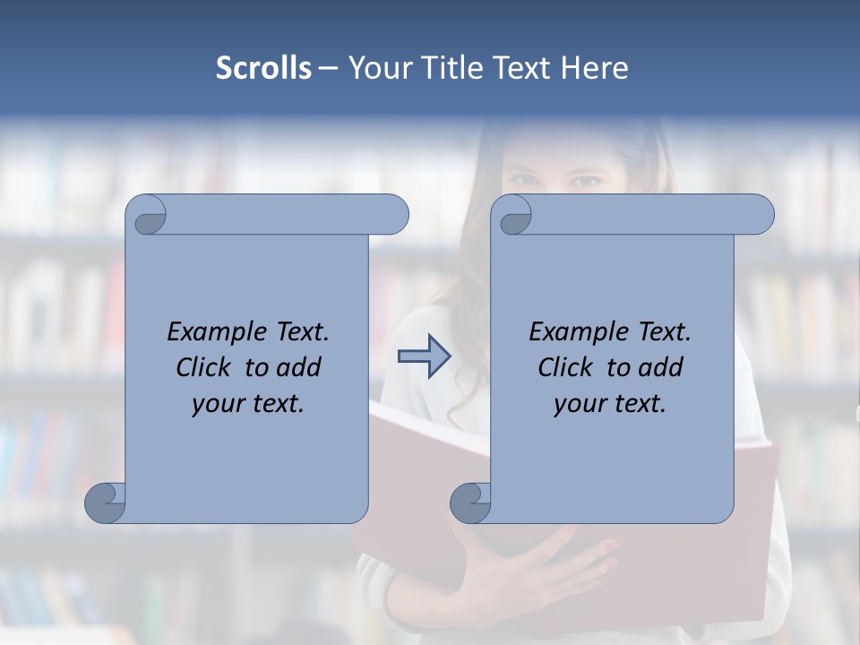 Color Student Literature PowerPoint Template