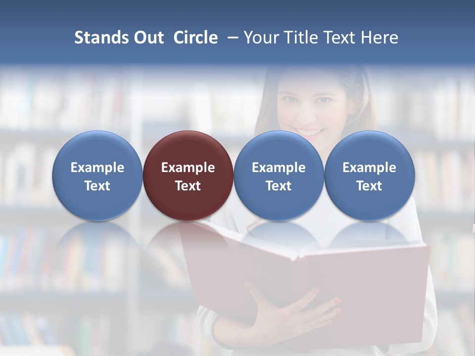 Color Student Literature PowerPoint Template