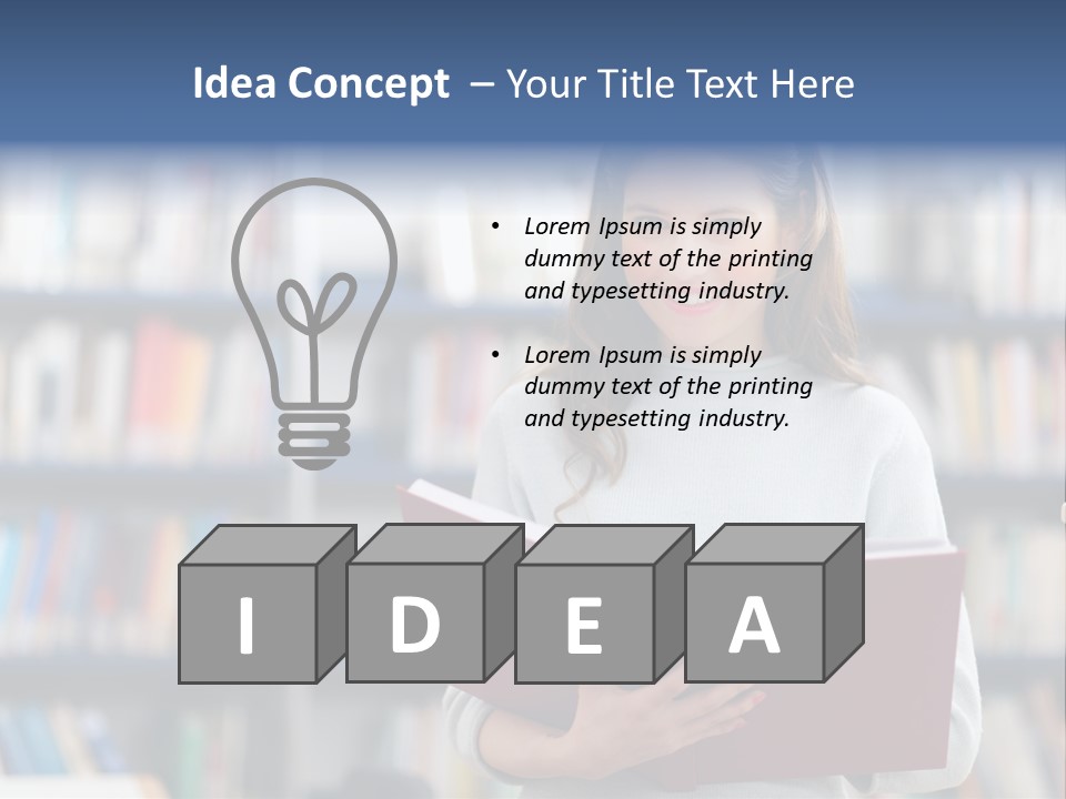 Color Student Literature PowerPoint Template