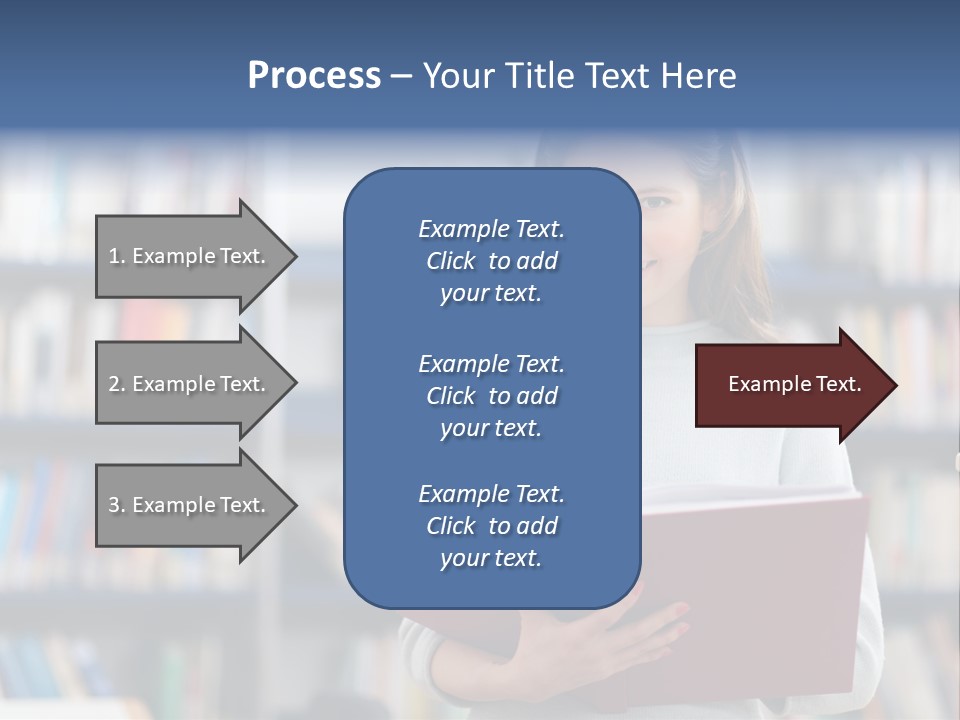 Color Student Literature PowerPoint Template