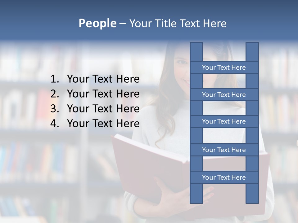 Color Student Literature PowerPoint Template
