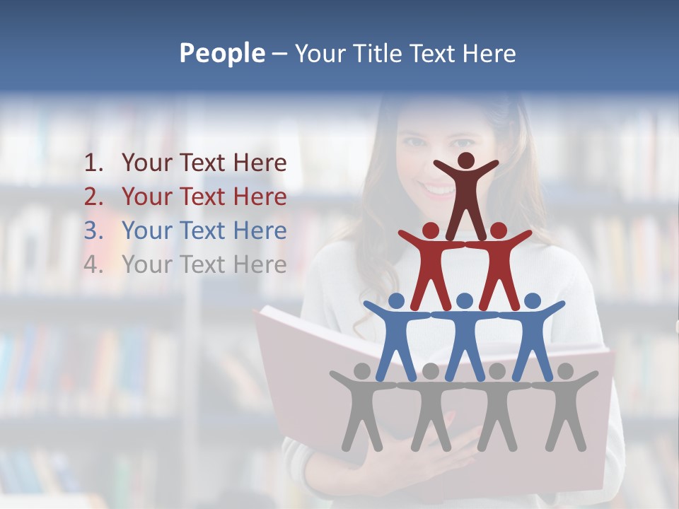 Color Student Literature PowerPoint Template