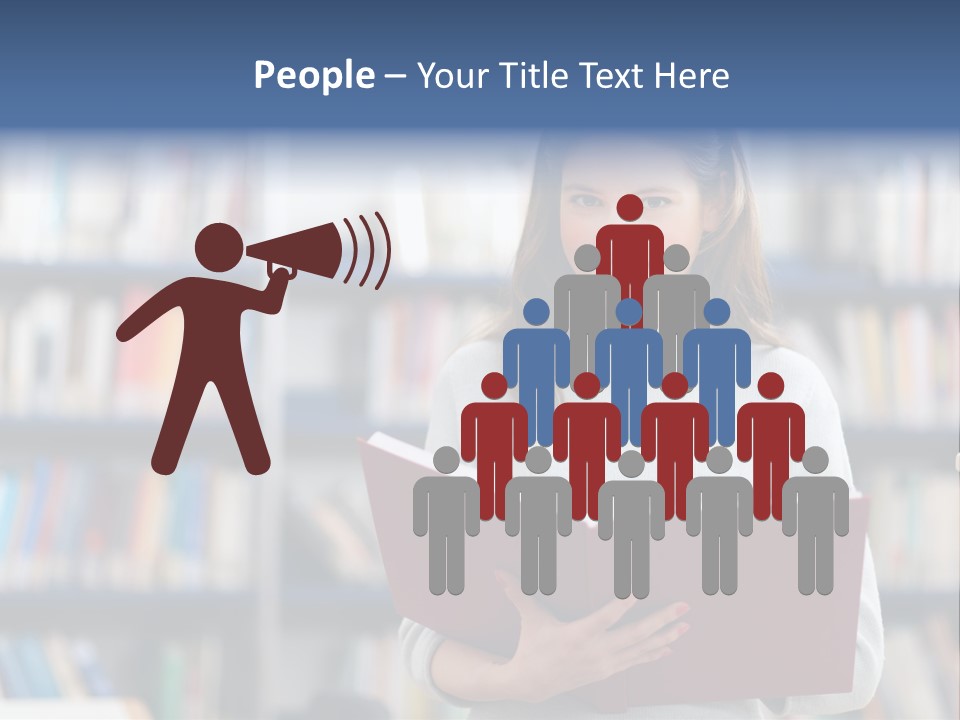 Color Student Literature PowerPoint Template