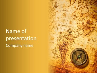 Ancient Navigate Tool PowerPoint Template