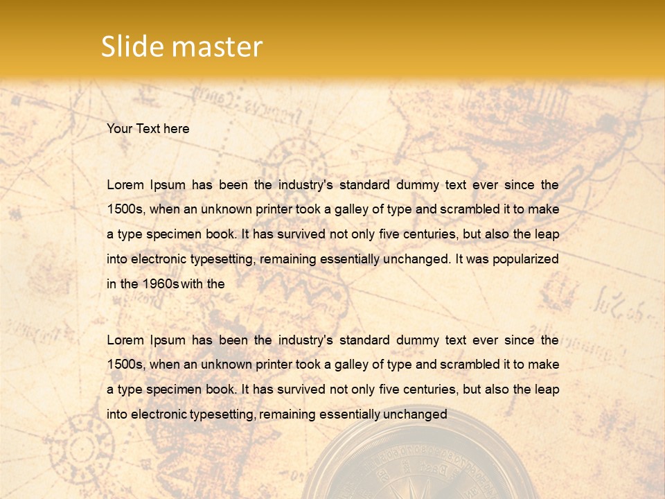 Ancient Navigate Tool PowerPoint Template
