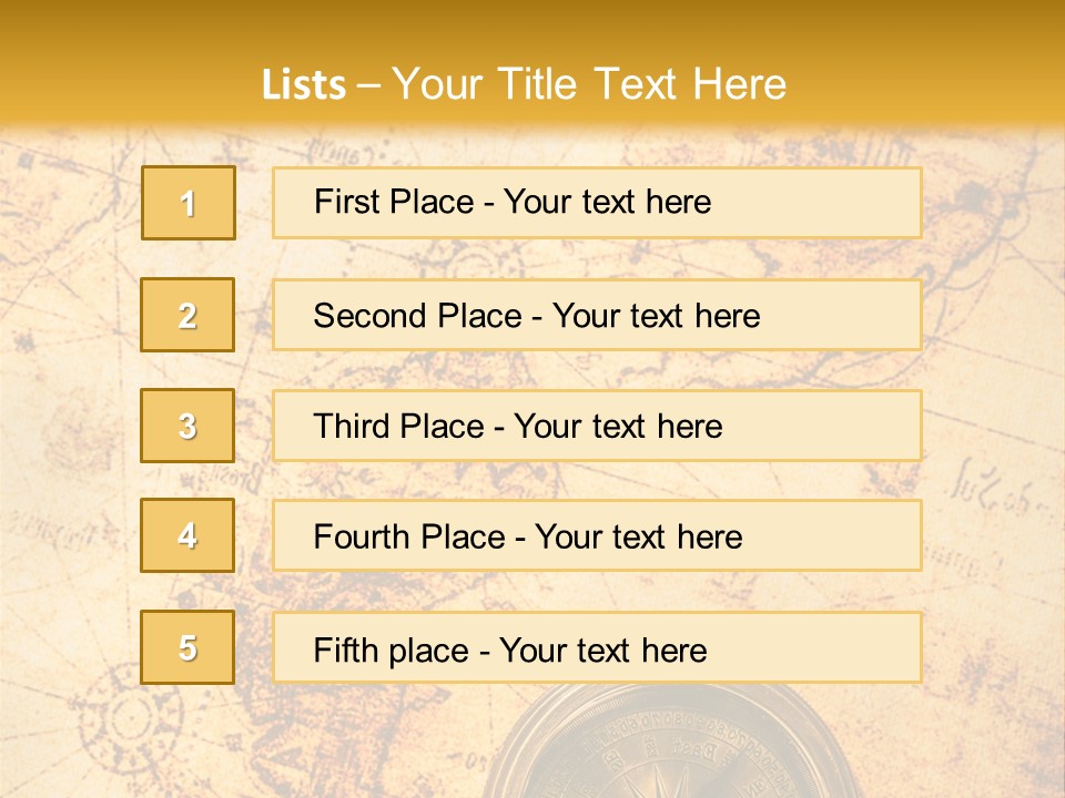 Ancient Navigate Tool PowerPoint Template