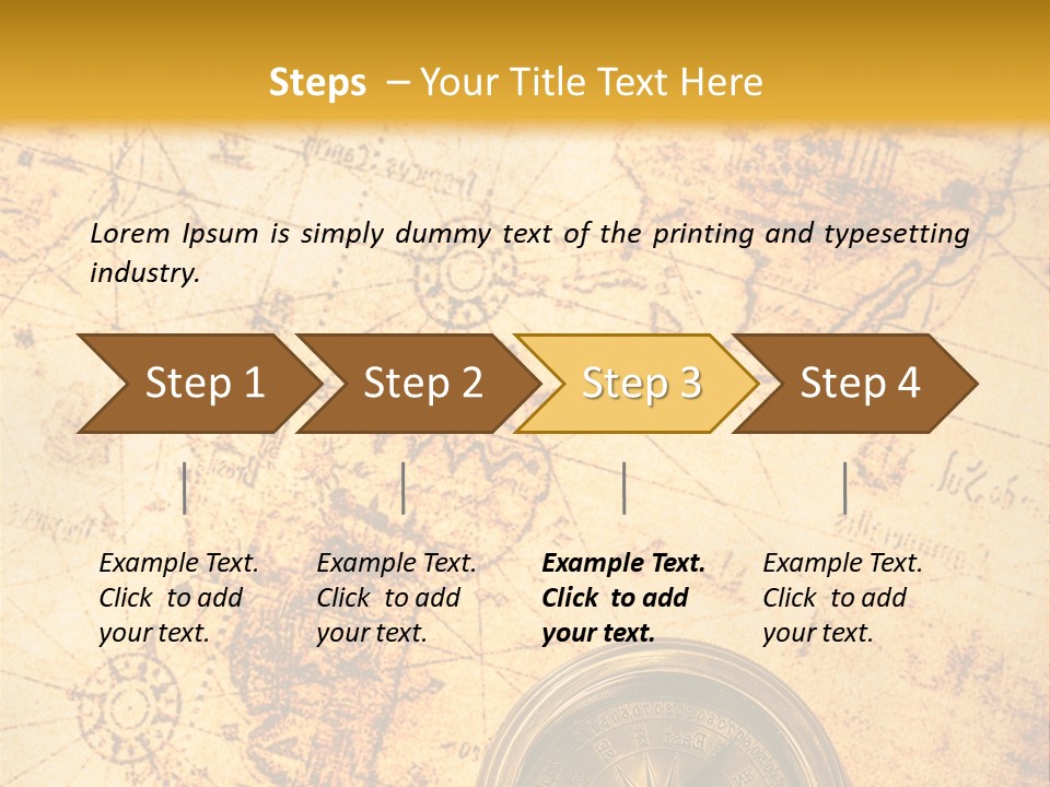 Ancient Navigate Tool PowerPoint Template