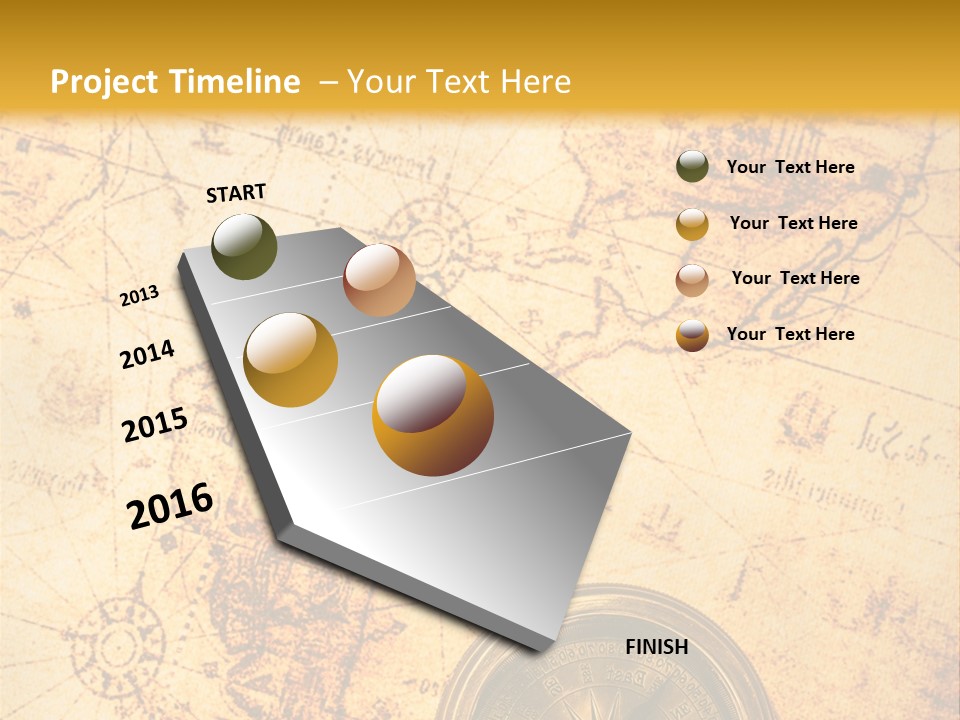 Ancient Navigate Tool PowerPoint Template