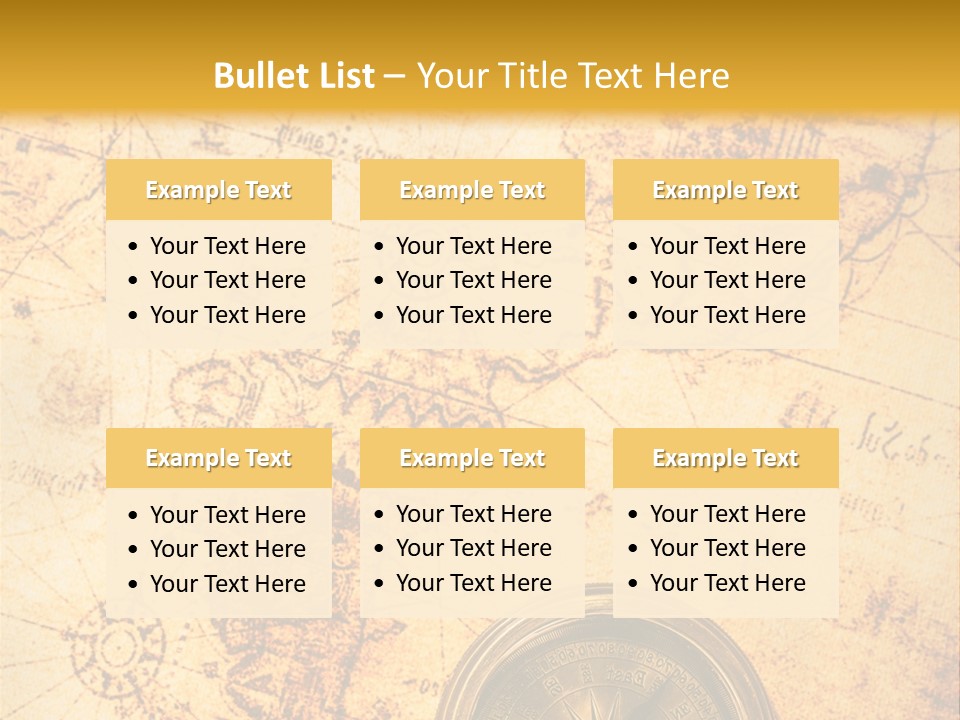 Ancient Navigate Tool PowerPoint Template