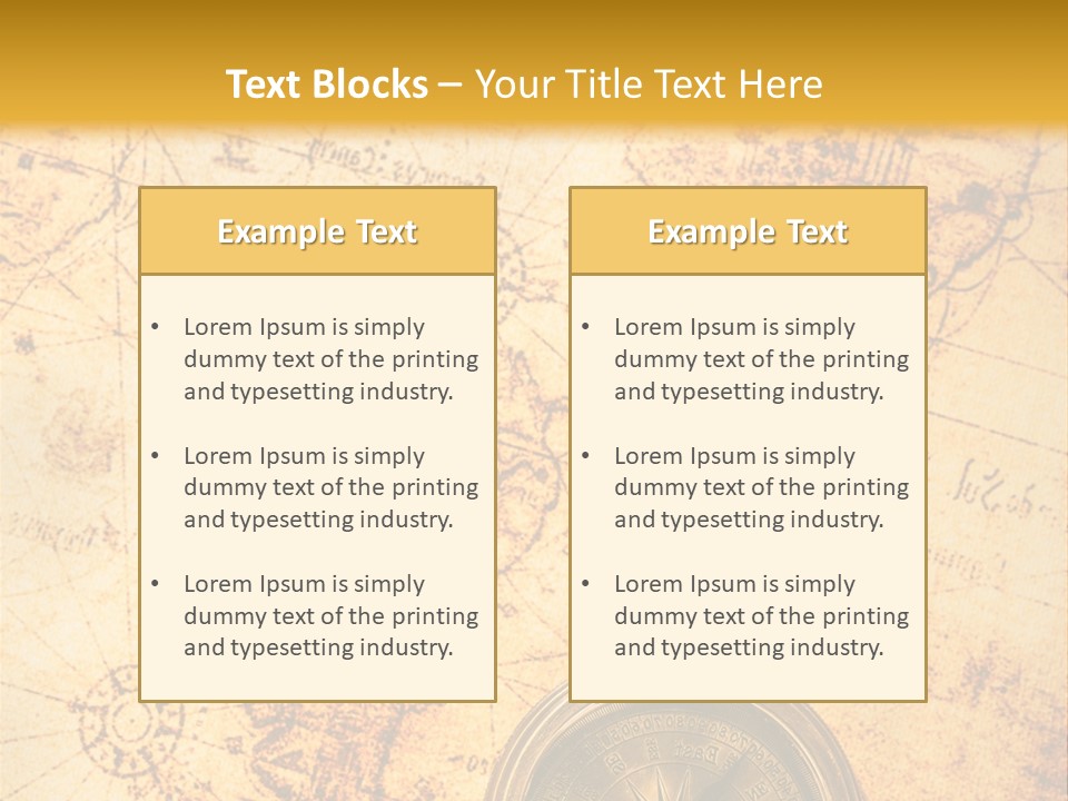 Ancient Navigate Tool PowerPoint Template