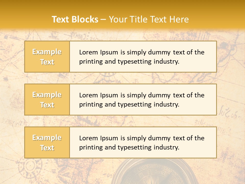 Ancient Navigate Tool PowerPoint Template