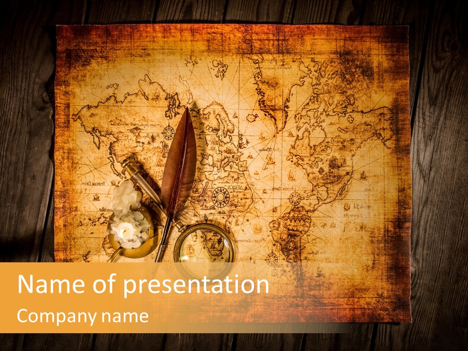 Canvas Nautical Tool PowerPoint Template