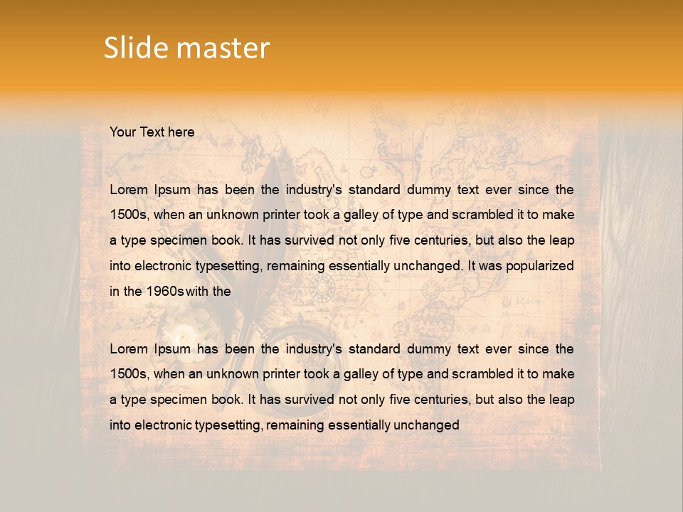 Canvas Nautical Tool PowerPoint Template