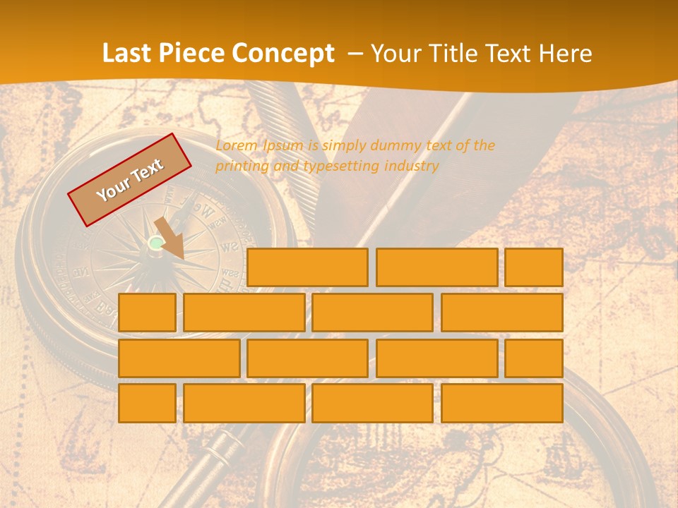 World Grungy Design PowerPoint Template