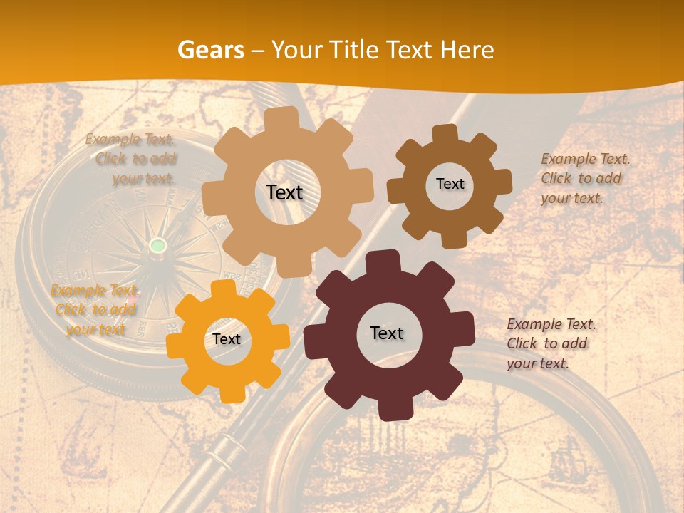 World Grungy Design PowerPoint Template