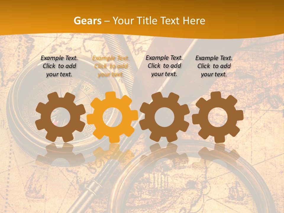 World Grungy Design PowerPoint Template