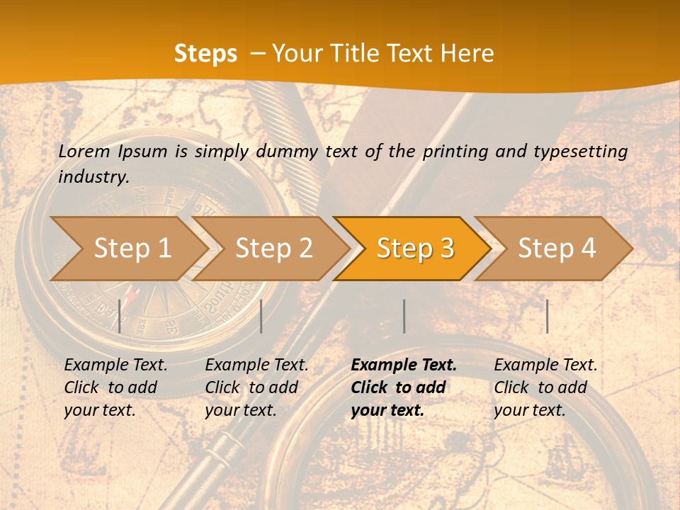 World Grungy Design PowerPoint Template