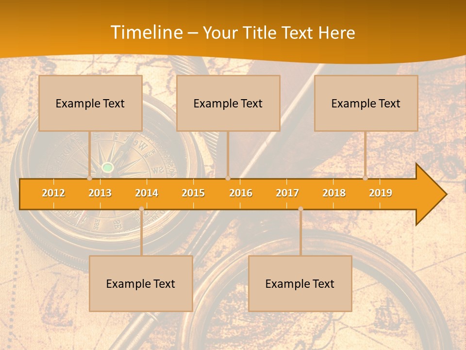 World Grungy Design PowerPoint Template