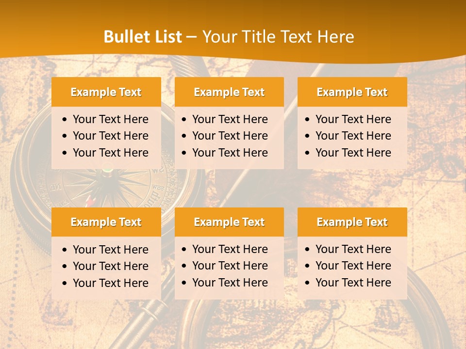 World Grungy Design PowerPoint Template