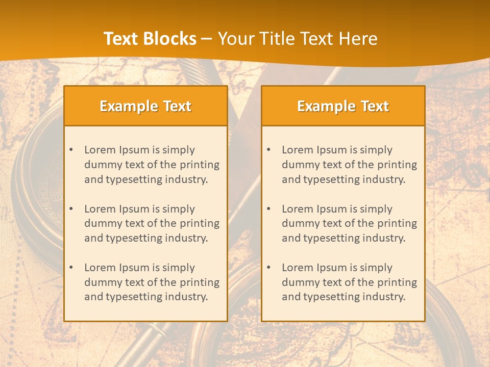 World Grungy Design PowerPoint Template