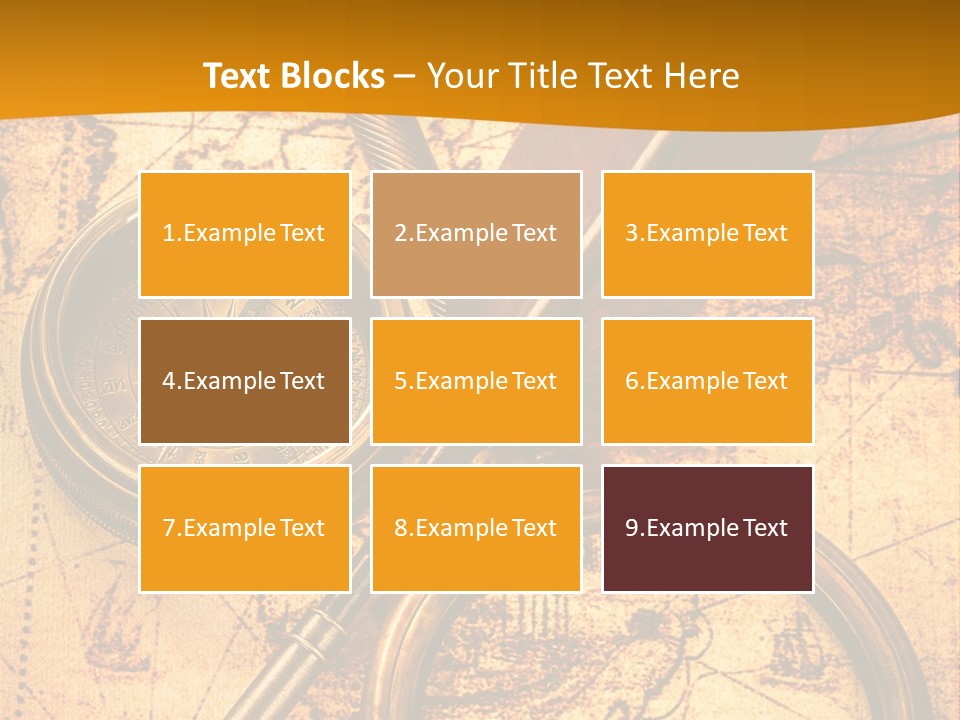 World Grungy Design PowerPoint Template