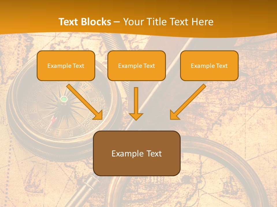 World Grungy Design PowerPoint Template