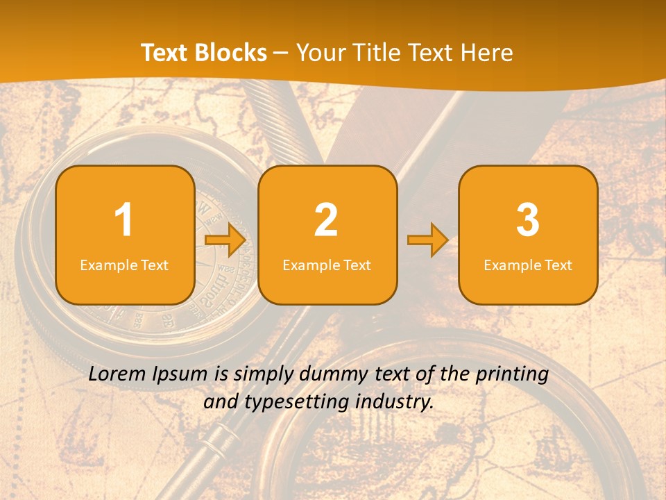 World Grungy Design PowerPoint Template