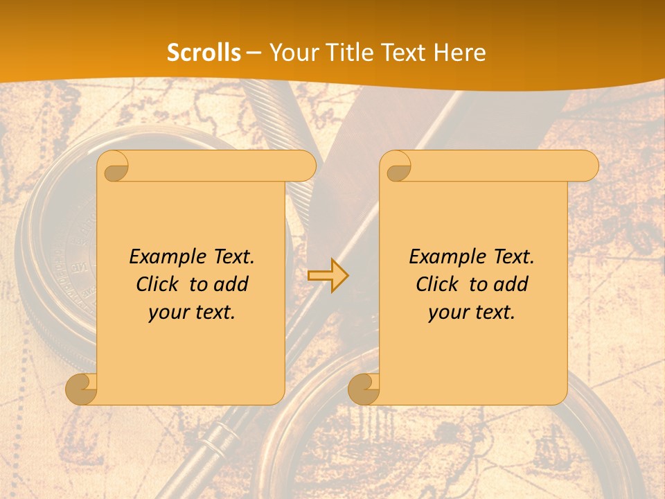 World Grungy Design PowerPoint Template