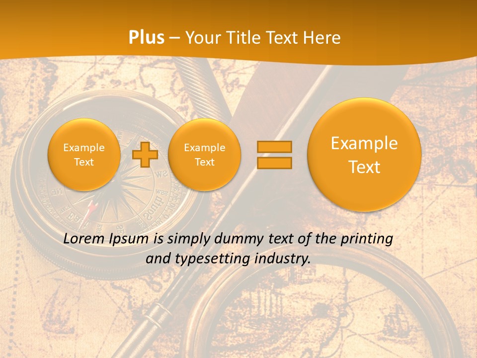 World Grungy Design PowerPoint Template
