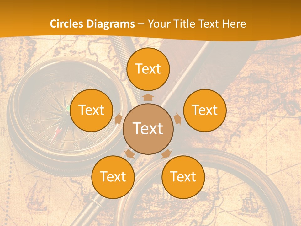 World Grungy Design PowerPoint Template