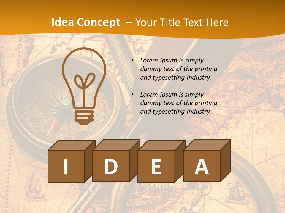 World Grungy Design PowerPoint Template