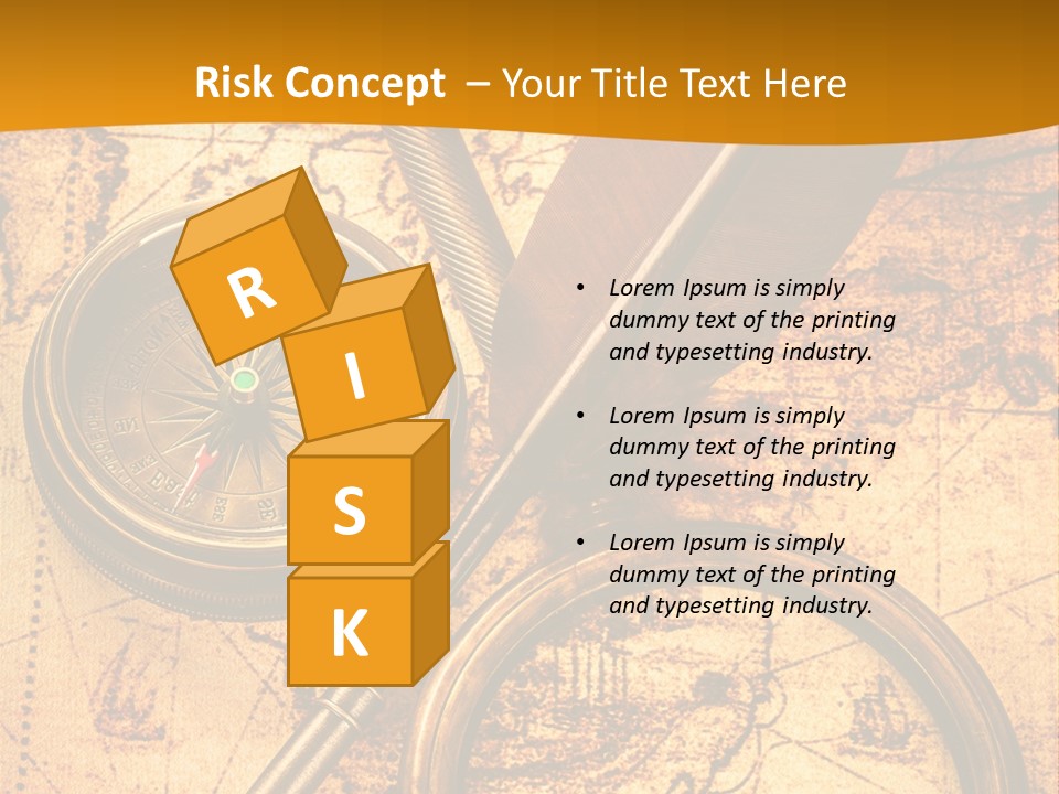 World Grungy Design PowerPoint Template