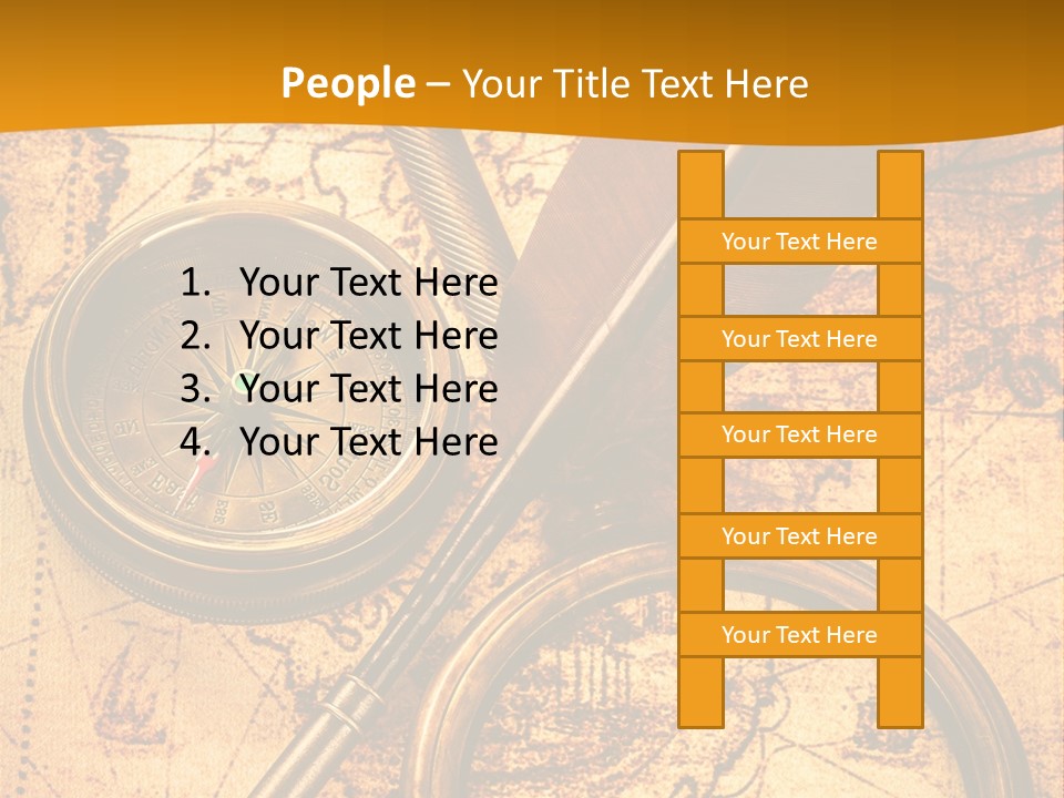 World Grungy Design PowerPoint Template