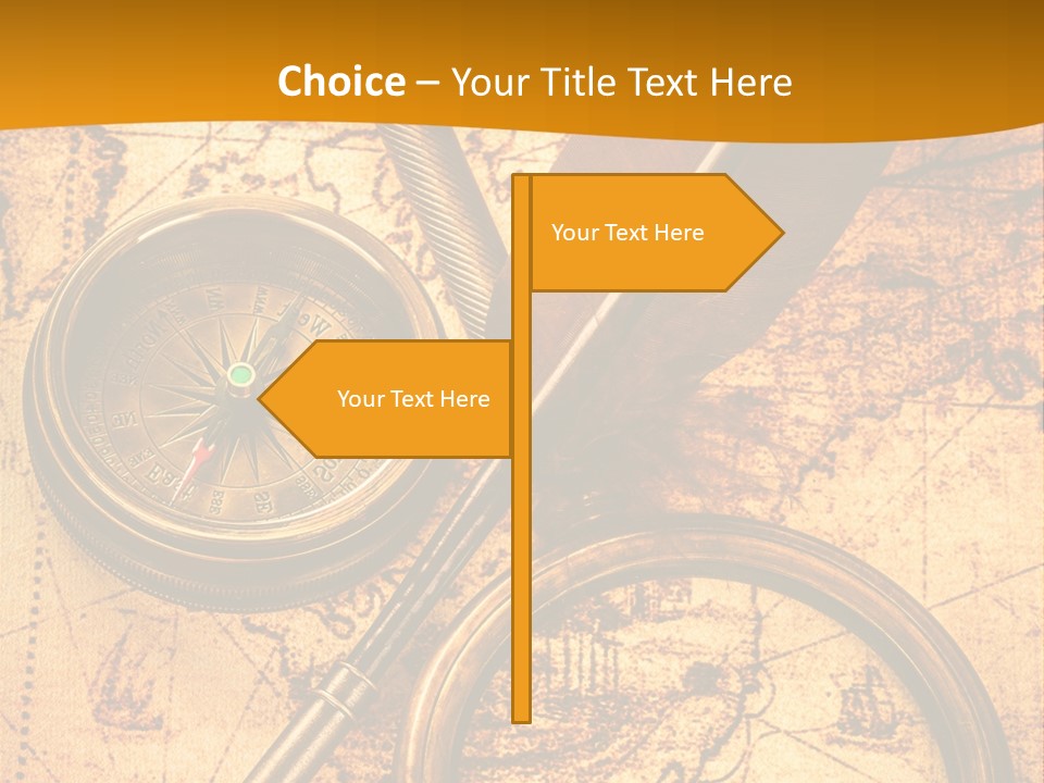World Grungy Design PowerPoint Template