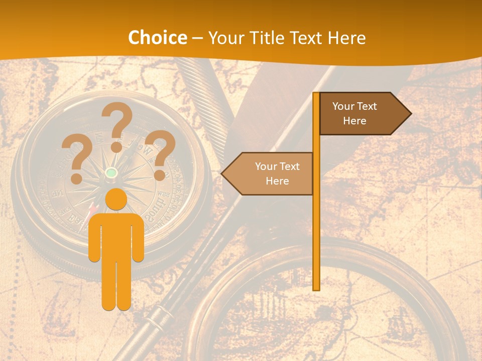 World Grungy Design PowerPoint Template